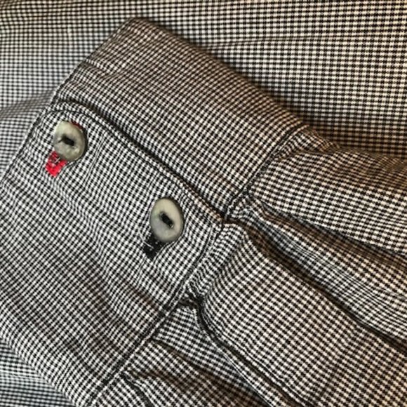 Black and white check cotton tunic shirt - Picture 6 of 13